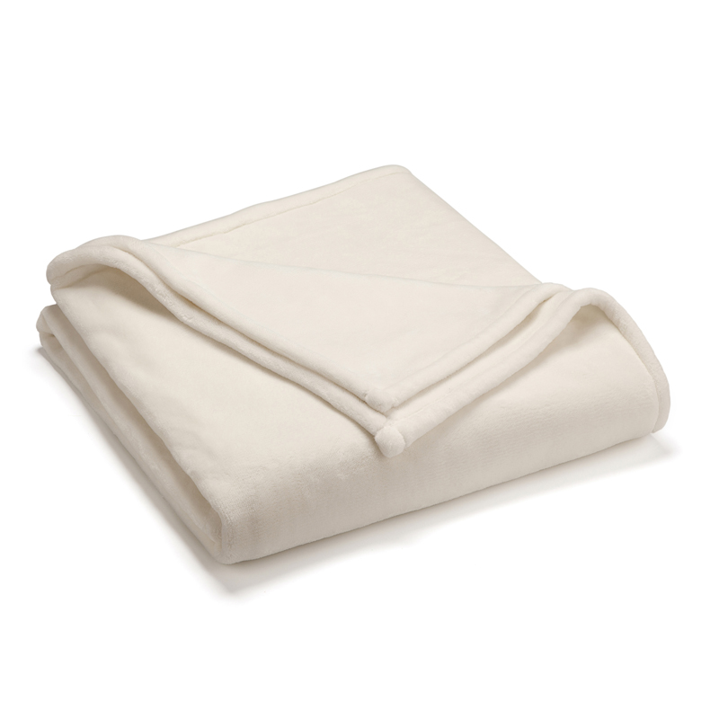 Sheared Mink Full Queen Blanket - (Ivory)