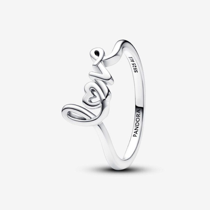 Handwritten Love Ring Size 6