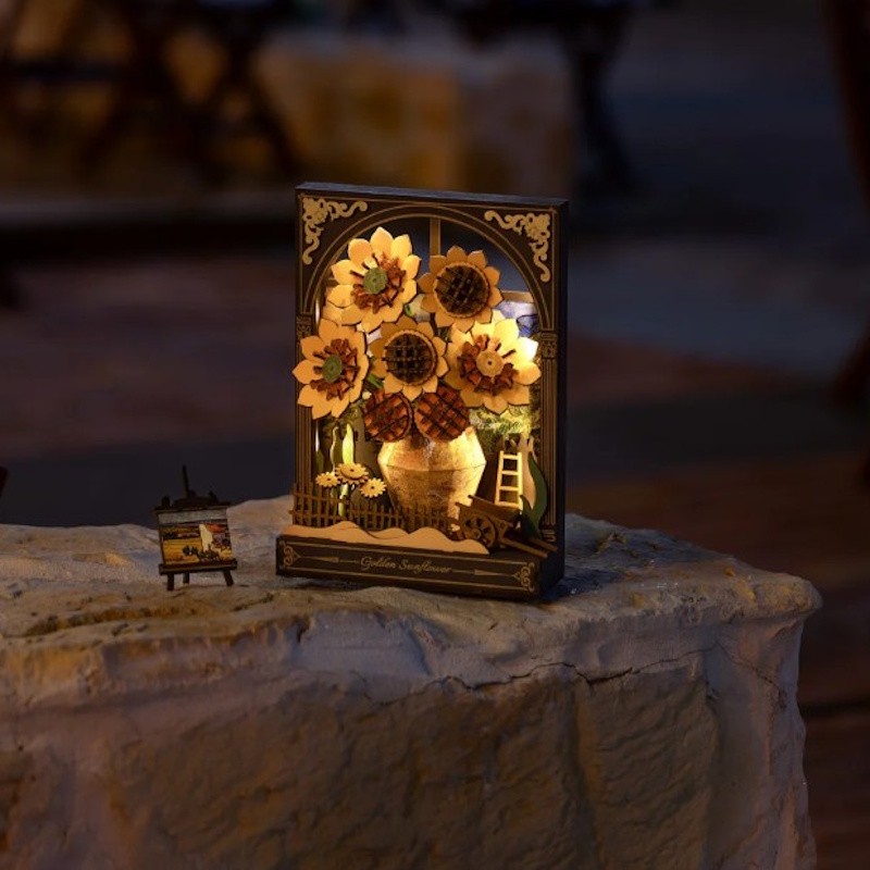 Golden Sunflower with LED Lights
