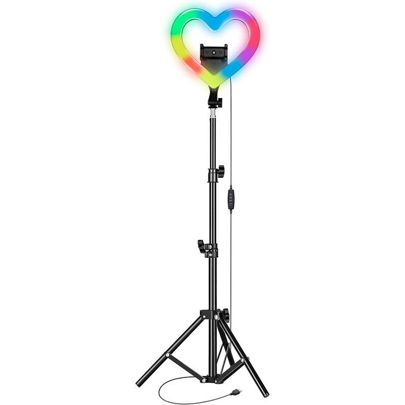 10 Inch Heart Ring RGB Light