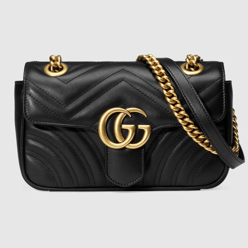 Marmont Matelasse Mini Black/Gold