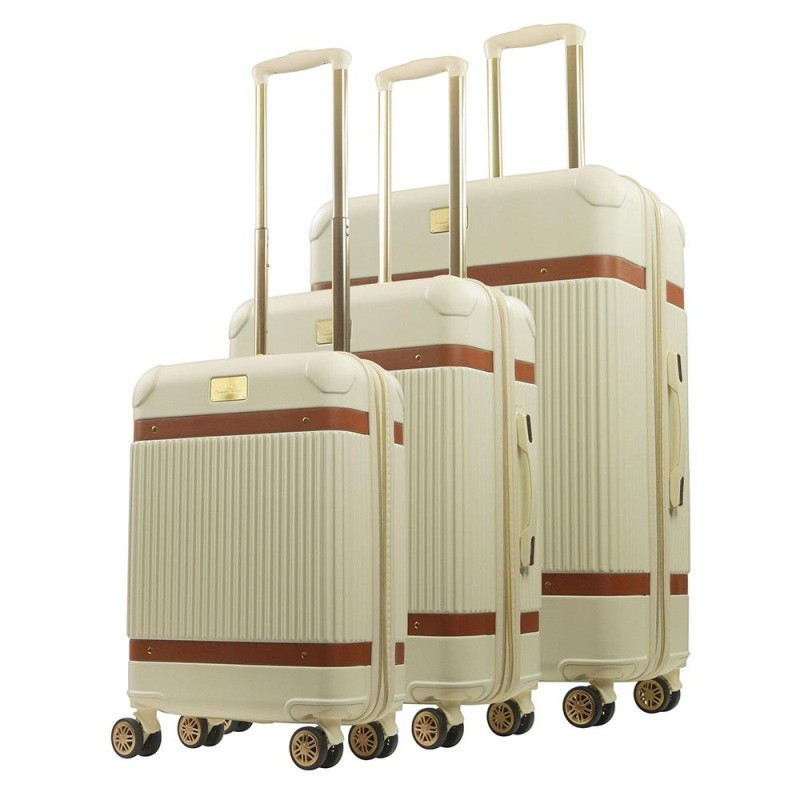 Tommy Bahama Luggage  Hard-Sided Luggage Set Stripes Size 3 Pieces