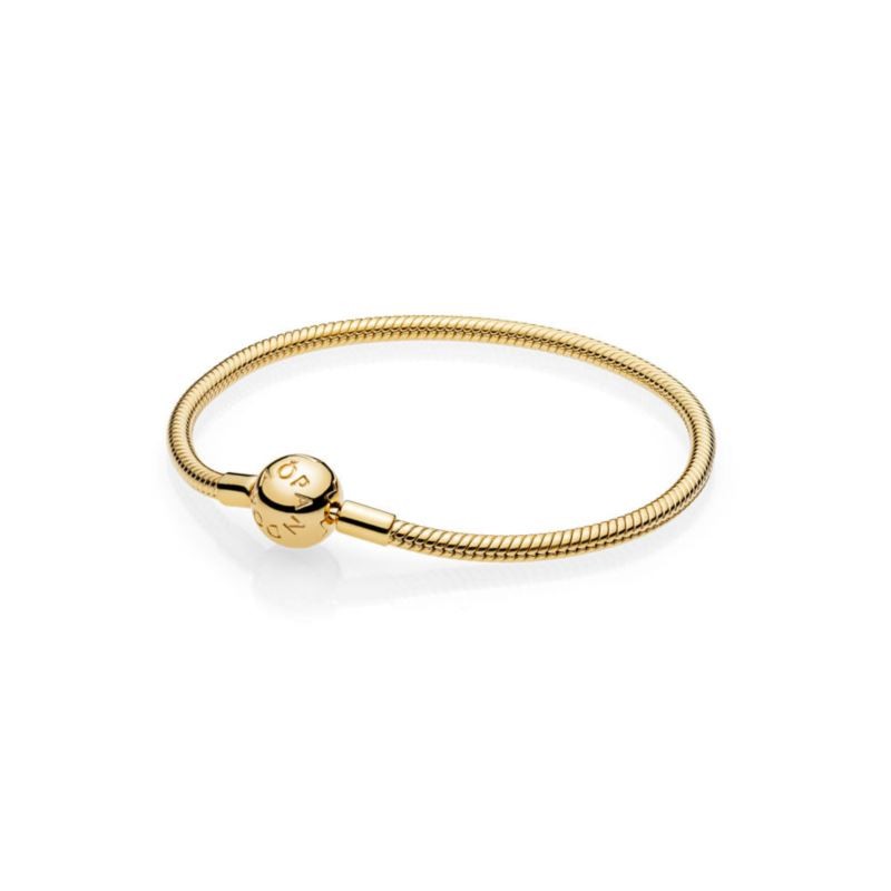 Moments Snake Chain Gold Plated Bracelet