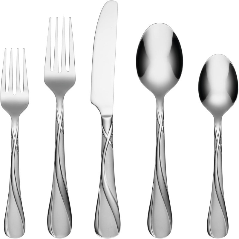 Rue Sand 20 Piece Flatware Set - (Service of 4)