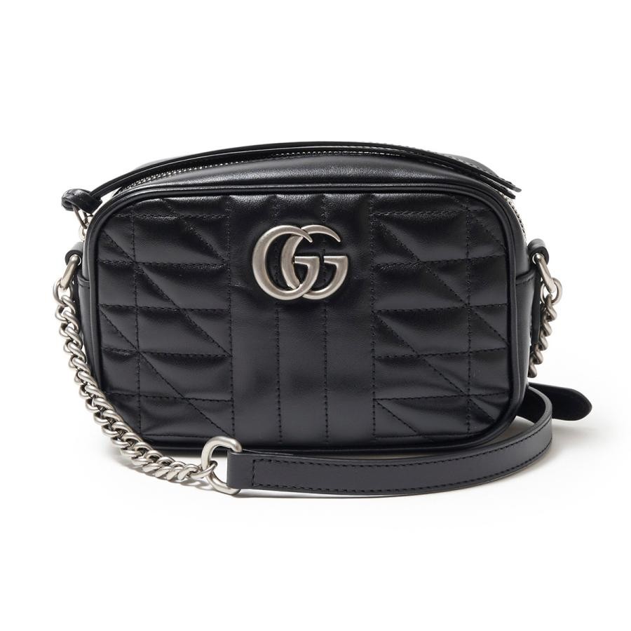 Gucci GG Marmont mini shoulder bag-black (silver hardware)