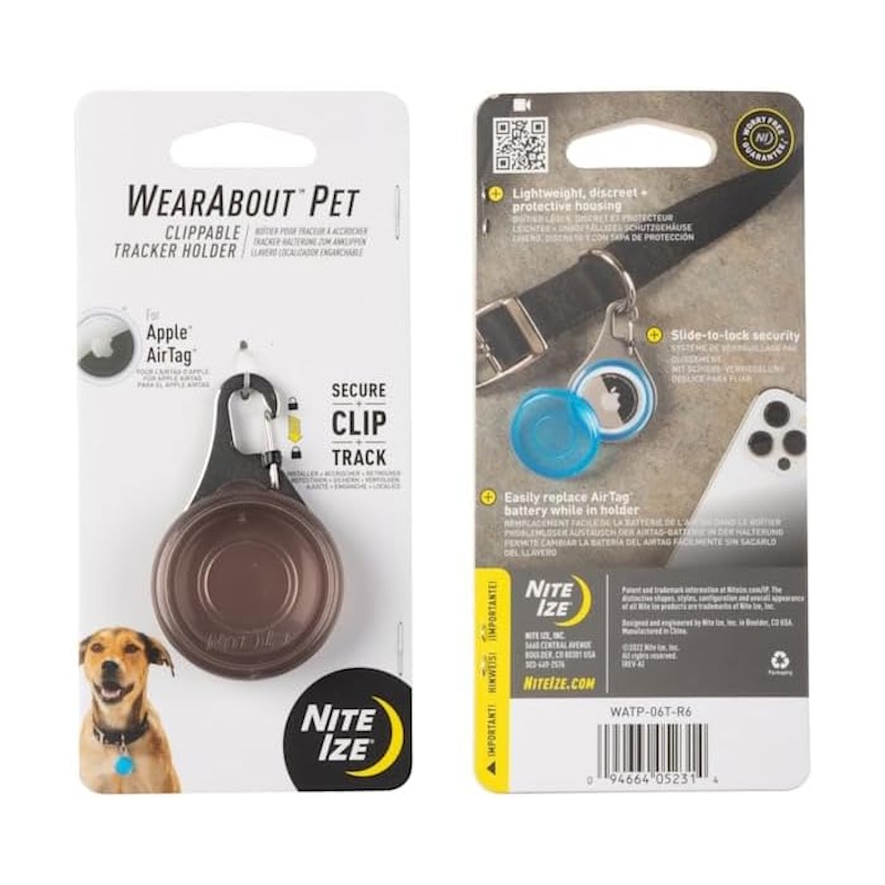 Wearabout Clippable Tracker Holder in Smoke