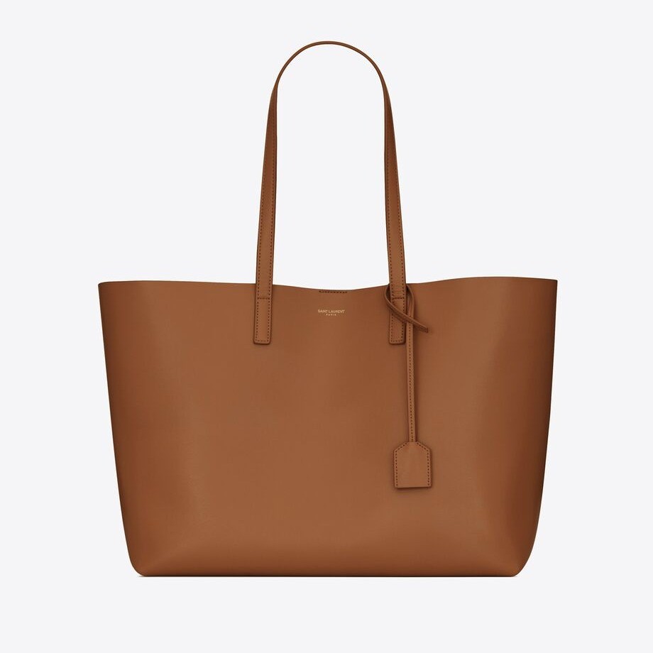 Large Supple E/W Tote Bag - Brick