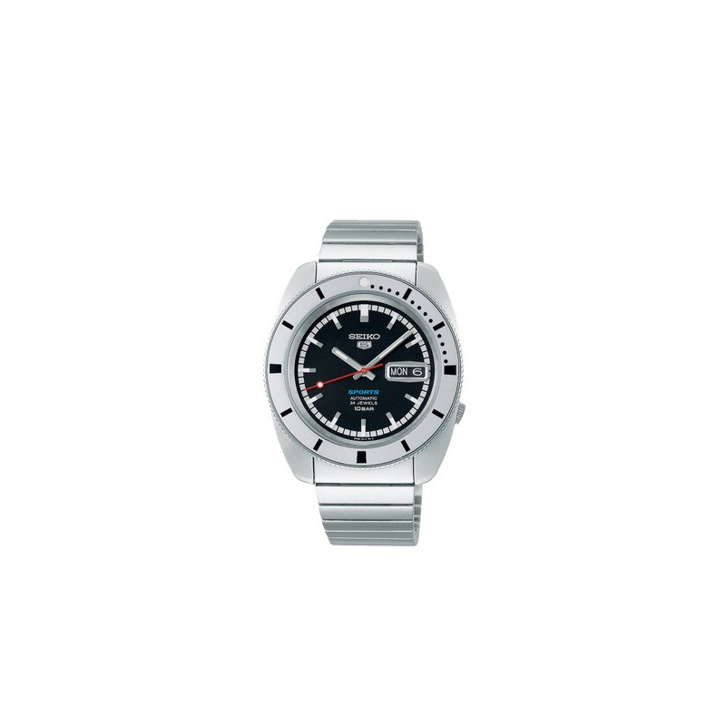 Seiko 5 Sports SS Automatic Black dial with the original Seiko 5 logo