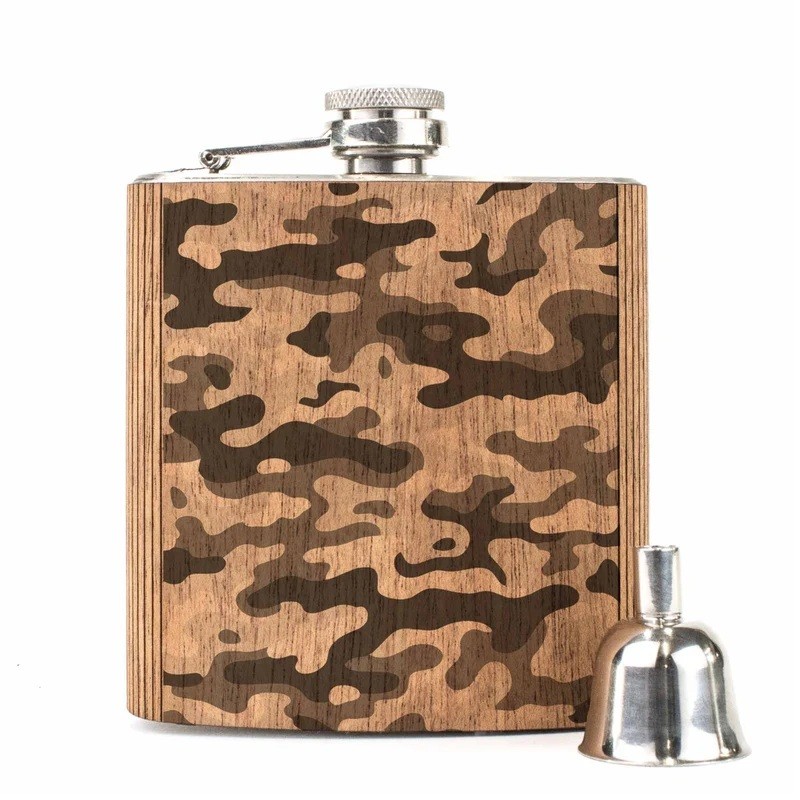 Woodchuck 6oz Camo Flask
