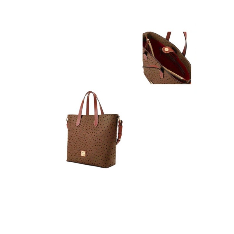 Ostrich Liliana with Pouch