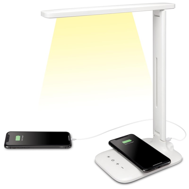 LED Desk Lamp with Wireless Charging