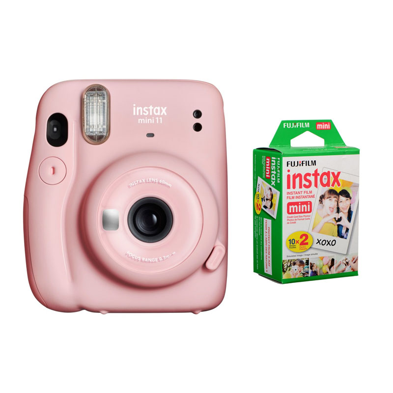 Instax Mini 11 Camera - (Blush Pink) with 20 Pack Film