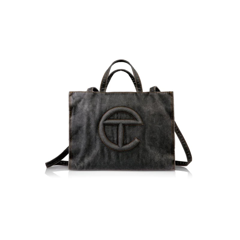 Denim Shopper Medium Black