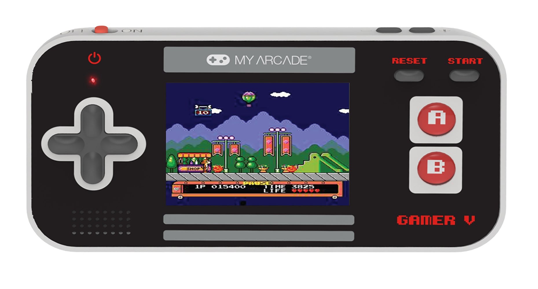 Gamer V Classic Handheld Gaming System Black/Gray/Red