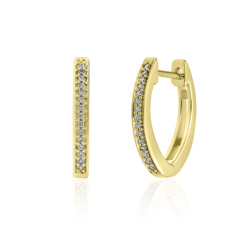 Hoop Earrings in 18K Yellow Gold