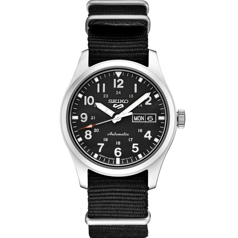 5 Sports SS Black Dial Watch