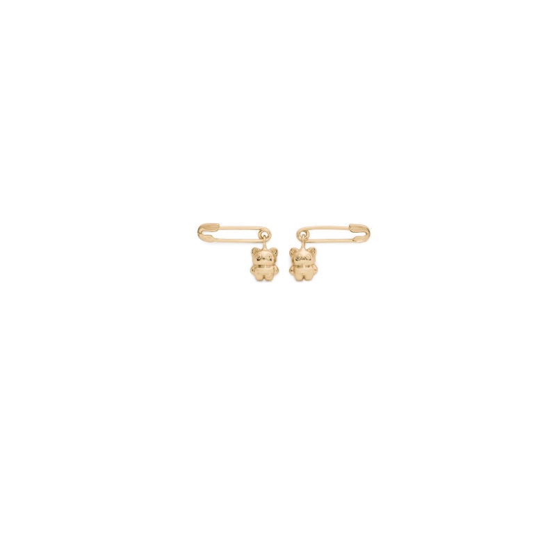 Bits and Baubles Safety Pin Critter Studs Gold