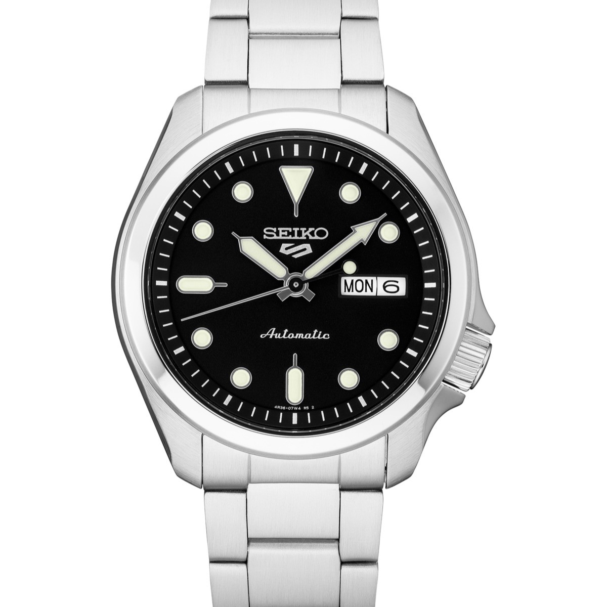 5 Sports SS Black Dial