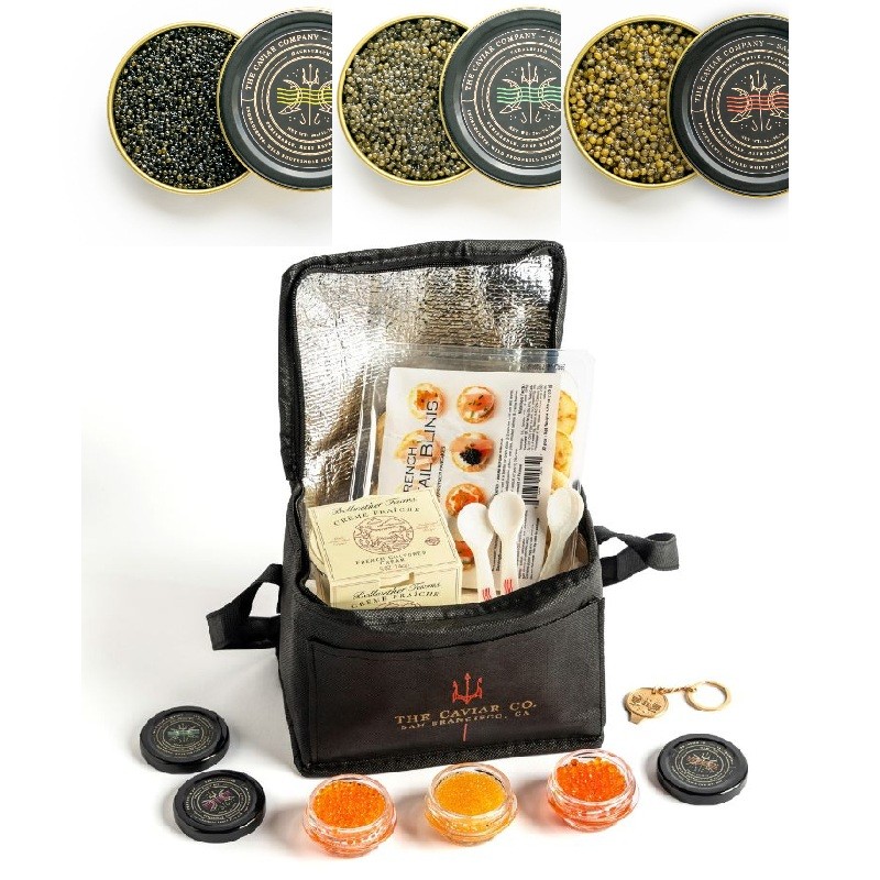 1 oz Paddlefish & 1 oz Hackleback & 1 oz Royal White Sturgeon Caviar