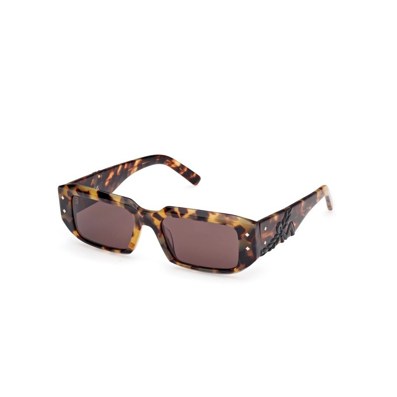 Havana Geometric Sunglasses