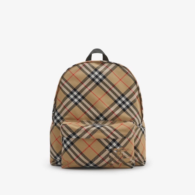 Jeff Check Canvas Backpack