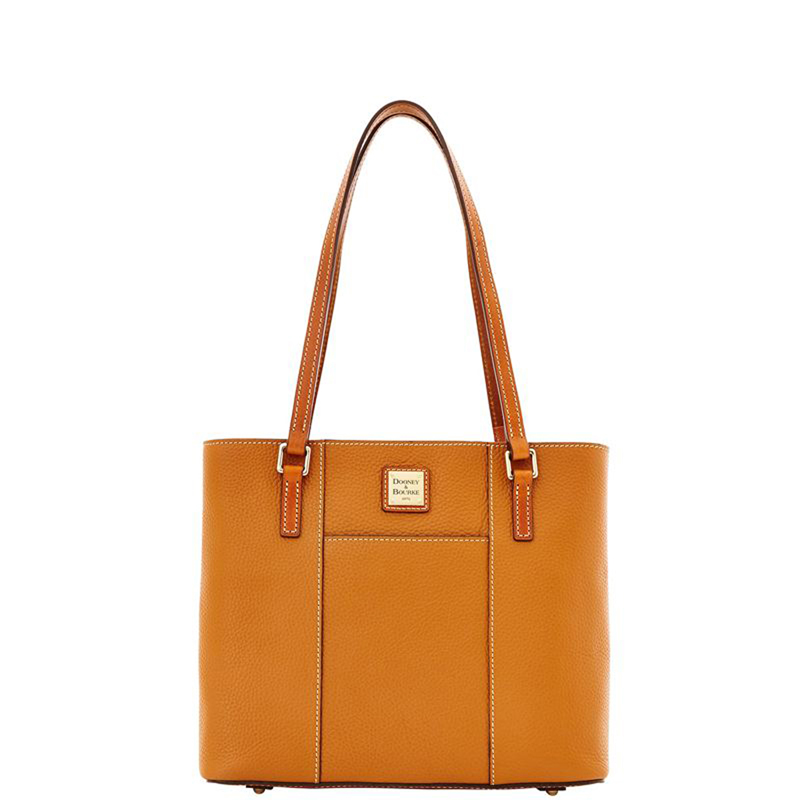 Pebble Grain Small Lexington Shopper - (Caramel)