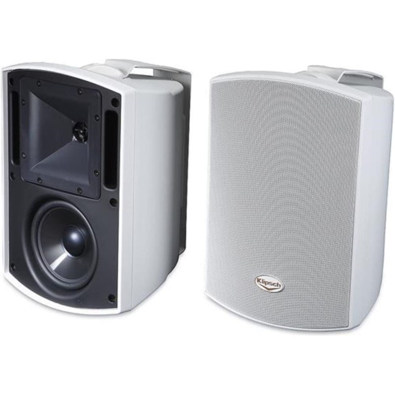 Indoor Outdoor Speaker Pair - (White)
