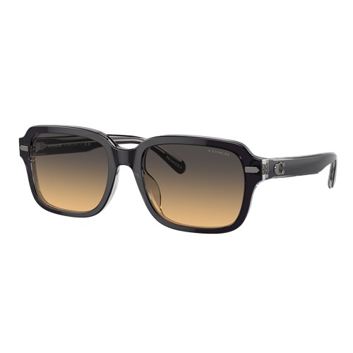 Coach HC8388U Sunglasses Dark Grey-Light Grey/Grey Sand Gradient, Size 56 frame